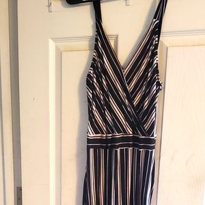 Pink Rose Striped Jumpsuit